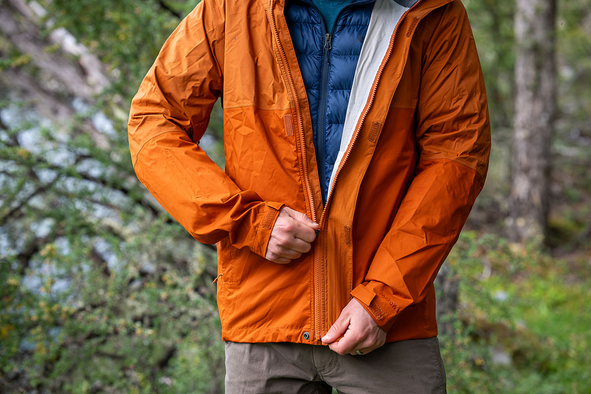 Hiking rain jacket on sale